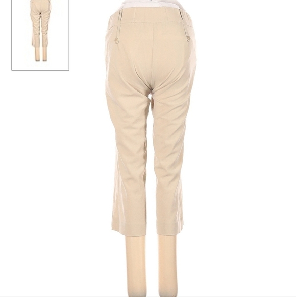 Motherhood Maternity Cropped Khaki Pants Women's Small S Career Neutral Office - Picture 2 of 10